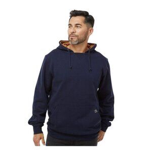 Dri Duck Woodland Fleece Pullover Hoodie Size Small Navy Blue Performance Sporty